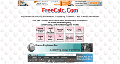 Desktop Screenshot of freecalc.com